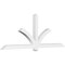 Ekena Millwork Redmond Architectural Grade PVC Gable Bracket, 96"W x 36"H x 4"D x 4"F, 9/12 Pitch GBP096X36X0404RED00 - alternate 1